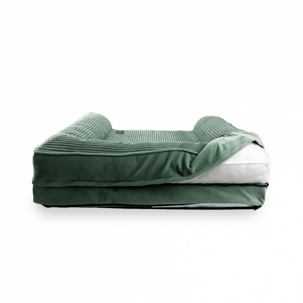 SOFA DEHOUSSABLE pour chien et chat Collection ROYALE couleur vert MARTIN SELLIER