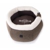 PANIER ROND HAUT DEHOUSSABLE pour chien et chat Collection GUEST HOUSE couleur marron MARTIN SELLIER