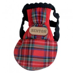 Casquette BENTON écossais pour chien MARTIN SELLIER