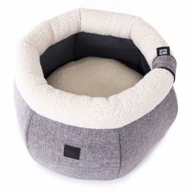 PANIER ROND HAUT DEHOUSSABLE pour chien et chat Collection GUEST HOUSE couleur gris MARTIN SELLIER