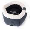 PANIER ROND HAUT DEHOUSSABLE pour chien et chat Collection GUEST HOUSE couleur bleu MARTIN SELLIER
