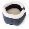 PANIER ROND HAUT DEHOUSSABLE pour chien et chat Collection GUEST HOUSE couleur bleu MARTIN SELLIER