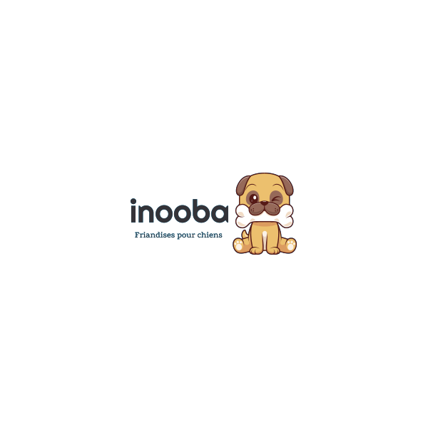 FRIANDISES pour chien SEAU biscuits os fourrés 1 KG INOOBA