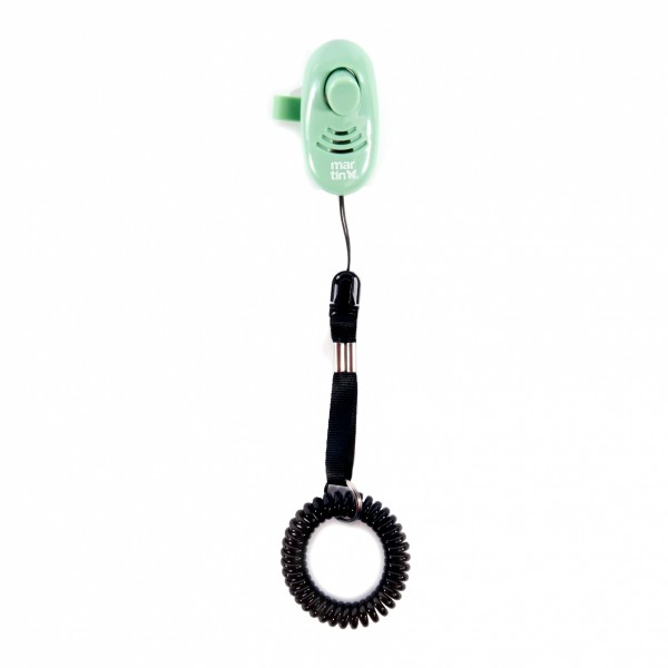 CLICKER DE DRESSAGE pour chien POIGNEE VERT MARTIN SELLIER