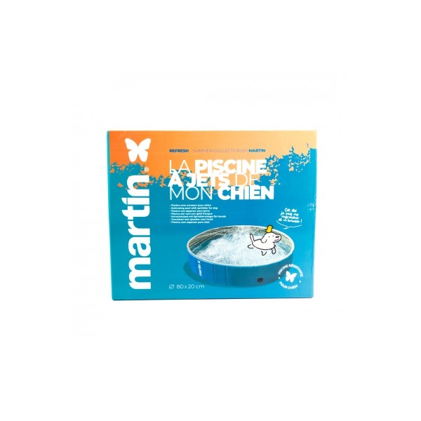 PISCINE A JETS pour chien MARTIN POOL couleur bleu MARTIN SELLIER