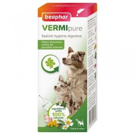 SOLUTION PURGE AUX PLANTES pour chiot et chien VERMIPURE BEAPHAR