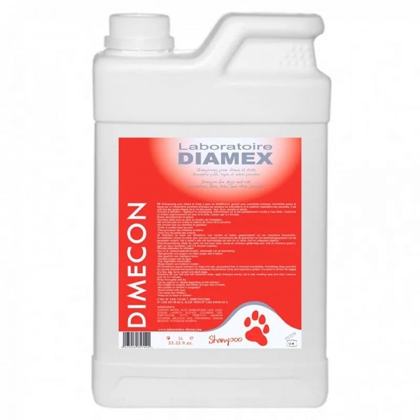 SHAMPOOING ANTIPARASITAIRE pour chien et chat DIMECON DIAMEX