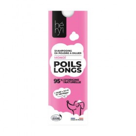 SHAMPOOING POUDRE A DILUER pour chien POILS LONGS HERY