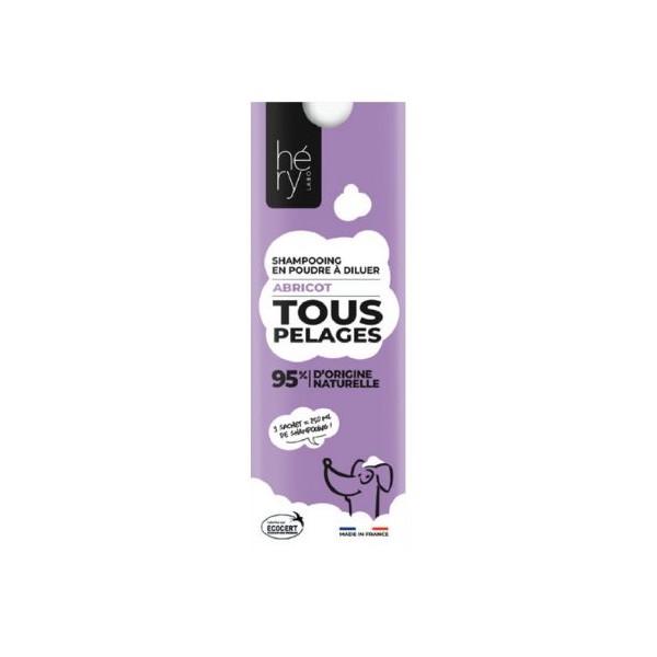 SHAMPOOING POUDRE A DILUER pour chien TOUS PELAGES HERY