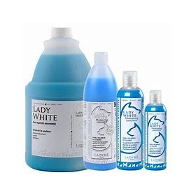 SHAMPOOING POILS BLANCS pour chien et chat LADY WHITE LADYBEL - DOGFRENCHTOUCH