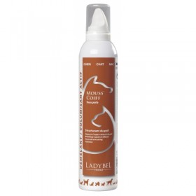 MOUSSE COIFFANTE pour chien MOUSS'COIFF LADYBEL