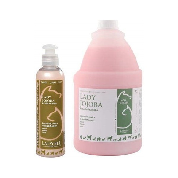 SHAMPOOING FOURRURES LONGUES pour chien et chat LADY JOJOBA LADYBEL - DOGFRENCHTOUCH