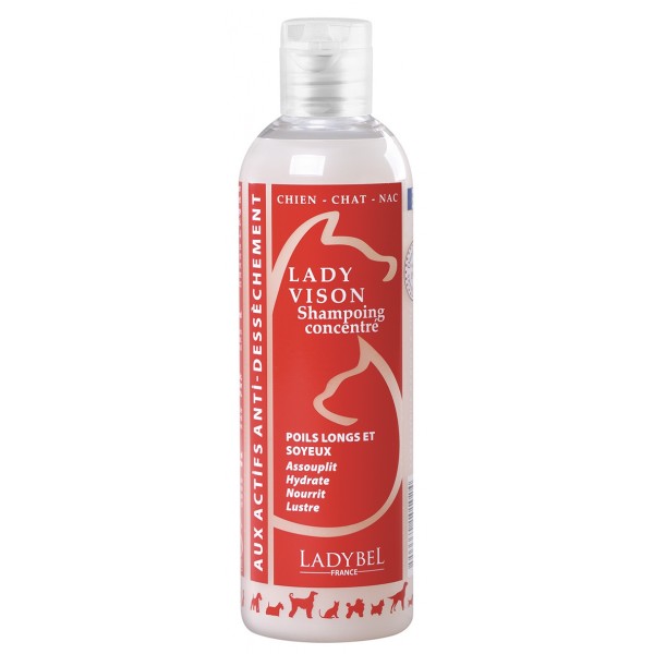 SHAMPOOING ANTI DESSECHEMENT pour chien et chat LADY VISON LADYBEL - DOGFRENCHTOUCH