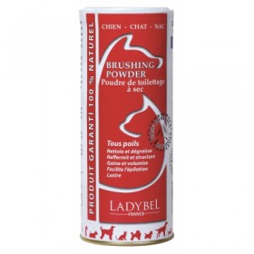 SHAMPOOING SEC pour chien et chat BRUSHING POWDER LADYBEL - DOGFRENCHTOUCH