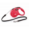 LAISSE RETRACTABLE NEW CLASSIC pour chiens avec cordon ROUGE FLEXI - DOGFRENCHTOUCH