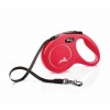 LAISSE RETRACTABLE NEW CLASSIC pour chiens avec sangle ROUGE FLEXI - DOGFRENCHTOUCH