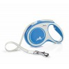 LAISSE RETRACTABLE NEW COMFORT pour chiens avec sangle BLEU FLEXI - DOGFRENCHTOUCH