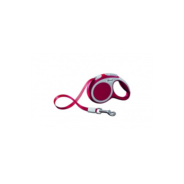 LAISSE RETRACTABLE pour chien VARIO avec sangle ROUGE FLEXI - DOGFRENCHTOUCH