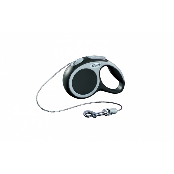 LAISSE RETRACTABLE pour chien VARIO avec cordon ANTHRACITE FLEXI - DOGFRENCHTOUCH