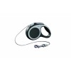 LAISSE RETRACTABLE pour chien VARIO avec cordon ANTHRACITE FLEXI - DOGFRENCHTOUCH