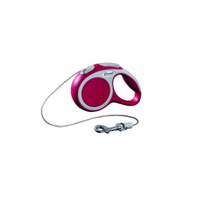 LAISSE RETRACTABLE pour chien VARIO avec cordon ROUGE FLEXI - DOGFRENCHTOUCH
