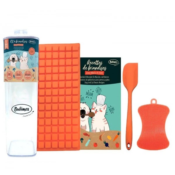 KIT PREPARATION FRIANDISES pour chien et chat forme carrée BUBICHEF BUBIMEX - DOGFRENCHTOUCH