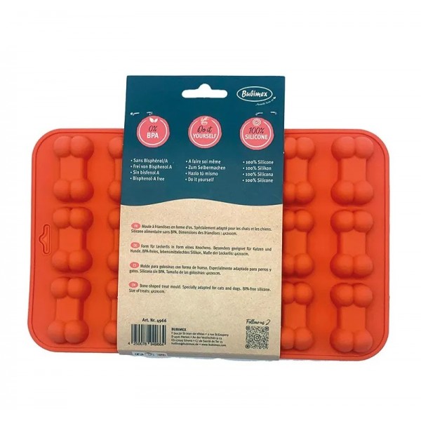 MOULE A FRIANDISES pour chien et chat forme os BUBICHEF BUBIMEX - DOGFRENCHTOUCH