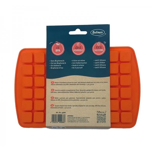 MOULE A FRIANDISES pour chien et chat forme carrée BUBICHEF BUBIMEX - DOGFRENCHTOUCH