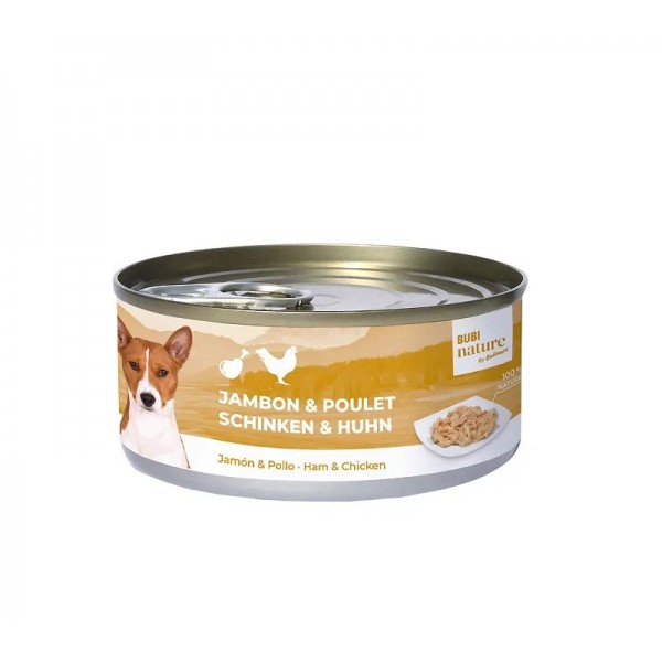 PATEE pour chien BUBI NATURE jambon et poulet 150 g BUBIMEX - DOGFRENCHTOUCH