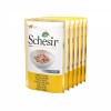 SACHETS PATEE pour chat THON et filets de POULET en gelée 6x85g SCHESIR - DOGFRENCHTOUCH