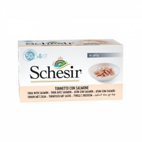 PATEE pour chat THON SAUMON en gelée 6x50g SCHESIR - DOGFRENCHTOUCH