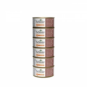 PATEE pour chat THON SAUMON en sauce 6x70g SCHESIR - DOGFRENCHTOUCH