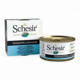 PATEE pour chat THON CALAMARS en gelée 14x85g SCHESIR - DOGFRENCHTOUCH
