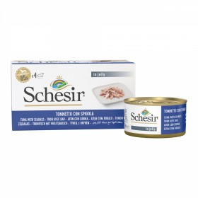 PATEE pour chat THON BAR en gelée 4x85g SCHESIR - DOGFRENCHTOUCH