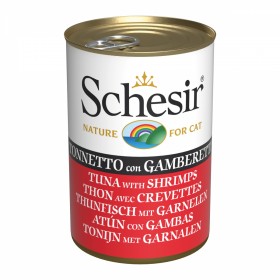 PATEE pour chat THON CREVETTES en gelée 6x140g SCHESIR-DOGFRENCHTOUCH