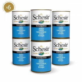 PATEE pour chat THON en gelée 6x140g SCHESIR - DOGFRENCHTOUCH