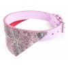 COLLIER BANDANA pour chien en cuir fantaisie ROSE MALIBU SELLIER - DOGFRENCHTOUCH