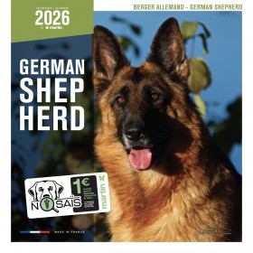 CALENDRIER chien 2026 BERGER ALLEMAND MARTIN SELLIER-DOGFRENCHTOUCH