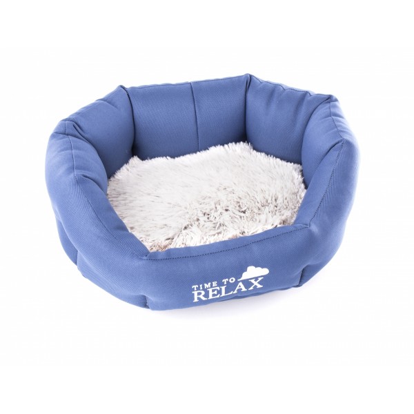 CORBEILLE pour chien ou chat CONFORT collection IGLOO bleu MARTIN SELLIER-DOGFRENCHTOUCH