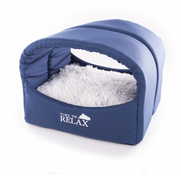 TUNNEL pour chien ou chat collection IGLOO bleu MARTIN SELLIER-DOGFRENCHTOUCH