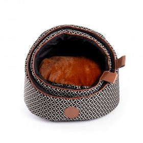 LOT DE 2 MAISONS CACHETTES pour chien et chat Collection AVENUE MONTAIGNE couleur marron MARTIN SELLIER-DOGFRENCHTOUCH
