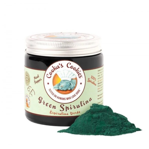 FRIANDISES pour chien Booster de repas POUDRE SPIRULINE VERTE COOKA'S COOKIES-DOGFRENCHTOUCH