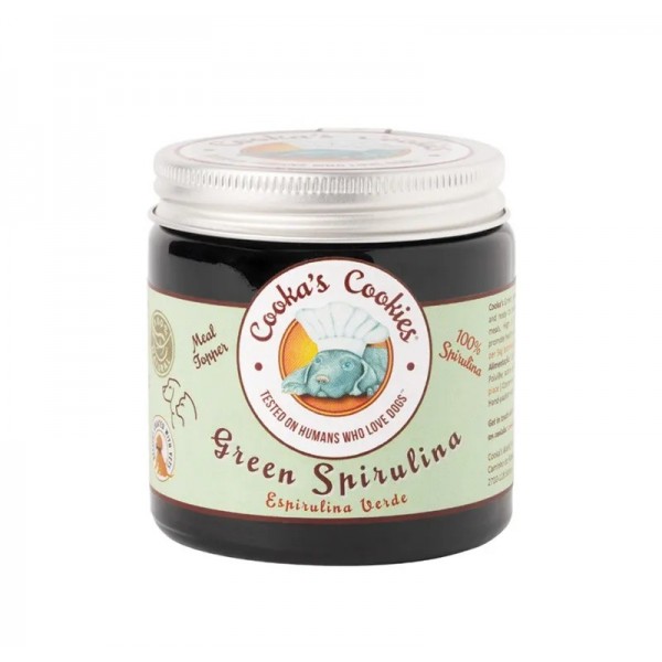 FRIANDISES pour chien Booster de repas POUDRE SPIRULINE VERTE COOKA'S COOKIES-DOGFRENCHTOUCH