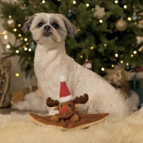 JOUET pour chien PELUCHE DOUDOU DE NOEL CERF BEEZTEES-DOGFRENCHTOUCH