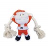 JOUET pour chien PELUCHE PERE NOEL avec corde BEEZTEES-DOGFRENCHTOUCH
