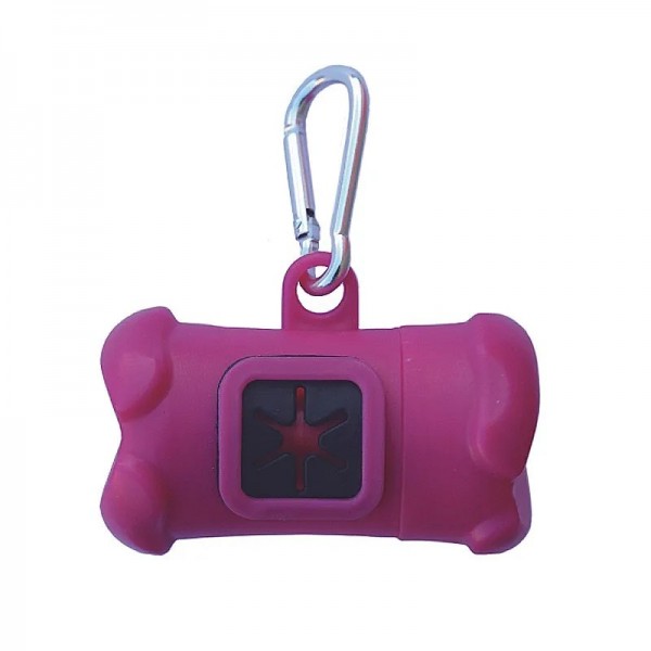 DISTRIBUTEUR SACHETS RAMASSE CROTTES pour chien forme os FREEDOG-DOGFRENCHTOUCH