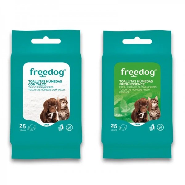 LINGETTES NETTOYANTES YEUX OREILLES pour chien et chat ALOE VERA FREEDOG-DOGFRENCHTOUCH