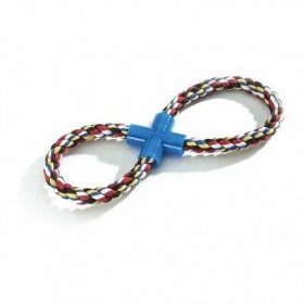 copy of Anneau fluo avec corde de 8 cm pour chien FLAMINGO