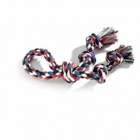 JOUET pour chien CORDE à noeuds AVEC POIGNEE 43CM-DOGFRENCHTOUCH
