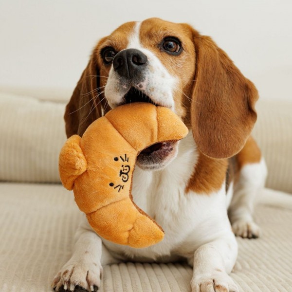 JOUET pour chien PELUCHE CROISSANT MARTIN SELLIER-DOGFRENCHTOUCH